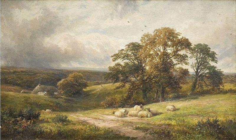 George Turner A quiet scene in Derbyshire Germany oil painting art